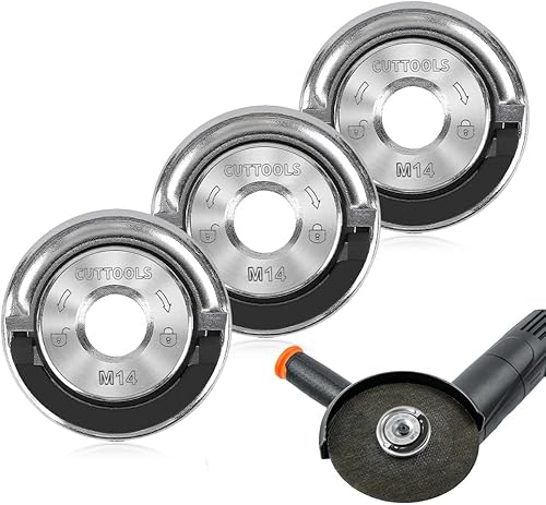 mizikuu 3 Stück M14 Schnellspannmutter für Winkelschleifer, Muttern Winkelschleifer Sicherungsmuttern Spannmutter für Trennschleifer Mutter Schnellspannmutter Schnellspannwerkzeug Zubehör - Cheap-Us