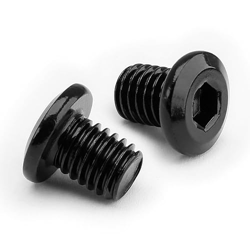 (40 Stück) M5x16mm Flachkopf-Innensechskantschraube 304 Edelstahl Schwarzes Oxid Halbrundkopfschraube Linsenschraube Vollgewinde - Cheap-Us