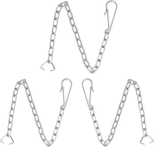 4 Stück Toilette Griff Kette Edelstahl,Toilette Klappe Kette Universal,Toilette Klappe Heben Kette Ersatz Kit Für Meiste Toilette Flappern,Toilettenschüssel Kette Edelstahl Silber - Cheap-Us