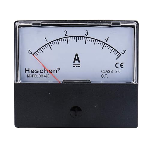 Heschen Auf dem Rechteck montierter Strommesser Amperemeter-Tester DH-670 DC 0-5A Klasse 2.0 CE-gelistet - Cheap-Us