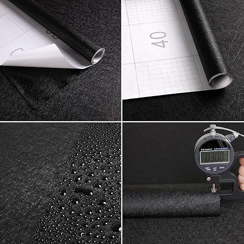 Abyssaly Klebefolie Rosa Selbstklebende Folie 30 cm x 300 cm Dekofolie Möbelfolie Tapeten Seidenmatt Prägung Wasserdichte Dekoration für Möbeloberfläche Wände Schränke - Cheap-Us