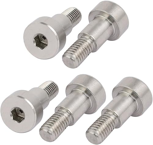 sourcing map 5Stk. 304 Edelstahl Sechskant Schulter Bolzen 10mm Schulterdurchm. 12mm Länge M8 de - Cheap-Us