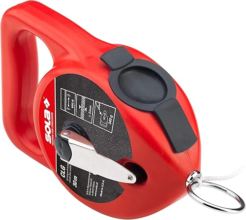 SOLA Schlagschnur CLG mit 30 Meter Markierschnur für einfaches markieren I extra großes und robustes Gehäuse I Schlagschnurgerät mit großer Einfüllöffnung - Cheap-Us