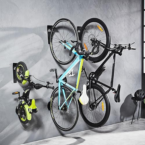 Borgen Fahrrad Wandhalterung Vertikal mit 32 kg Tragkraft - Fahrradhalterung Wand für E-Bike, MTB und Rennrad - Cheap-Us