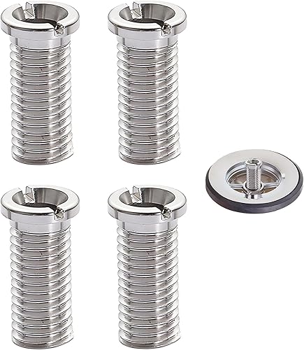 TUKEVA 4 Pcs 30 mm Edelstahl Abflusssiebschraube küchenspüle korbsieb schraube Schraube für Waschbecken Sieb Stopfen für Ablaufgarnitur Spüle Abflusssieb Küchenspüle Schock Spüle Zubehör Silber (30mm) - Cheap-Us