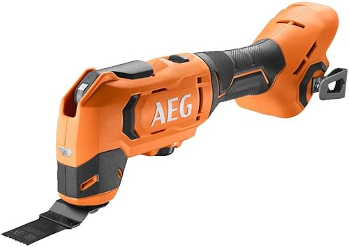 AEG 18 V PRO18V Akku-Multitool BMT18-0 (Oszilationswinkel 3,6°, Schwingzahl 0-20.000 min-1, variable Geschwindigkeitsregulierung, werkzeugloser Klingenwechsel, LED, ohne Akku & Ladegerät im Karton) - Cheap-Us