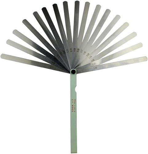 AHL 0.02-1mm Fühlerlehre Blätter 17 Blätter Fühlerlehren-Satz (200mm) - Cheap-Us
