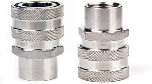 JOKBEN Merrday 2-Pack 1/2 'FPT Home Brewing 304 Edelstahl-Schnellkupplung (1/2 '' FPT)… - Cheap-Us