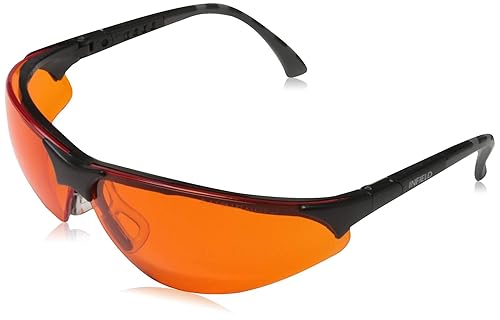 Infield Blaulicht und UV-Schutzbrille TERMINATOR UV 400 Schwarz ORANGE, Einheitsgröße, 9380 420 - Cheap-Us