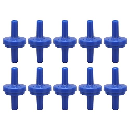 10Pcs Einweg Rückschlagventil, mit Ausreichender Druckbelastbarkeit und Steifigkeit, Starke Stabilität, Verschleißfest Langlebig, Rückschlagventil für Fischbecken, Aquarium Luftpumpe(4mm Blau) - Cheap-Us