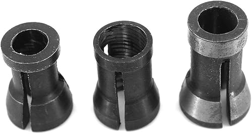 DingGreat 3 Stück Spannzangen Adapter, Spannzange für Geradschleifer Ersatzspannzange 6mm 6.35mm 8mm - Cheap-Us