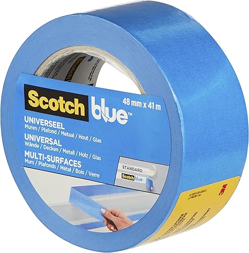 ScotchBlue Premium Malerkrepp Universal, 36 mm x 41 m - Scotch Klebeband für Malerarbeiten und Dekoration zum Streichen, Lackieren, Renovieren - Abklebeband/Kreppband - 70% PEFC - Cheap-Us