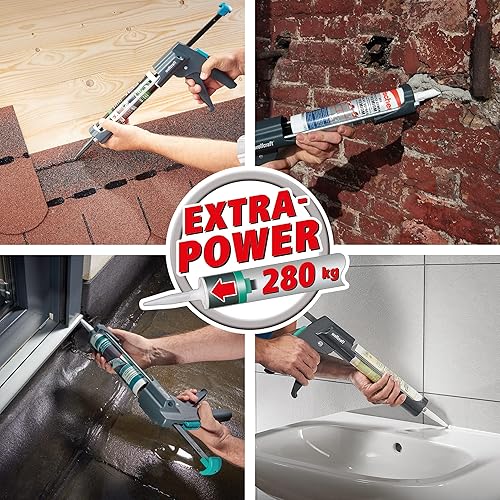 wolfcraft Leerkartuschen 310 ml, 3 Stück I 4044000 I Für selbstangerührte Fugenmassen - Cheap-Us