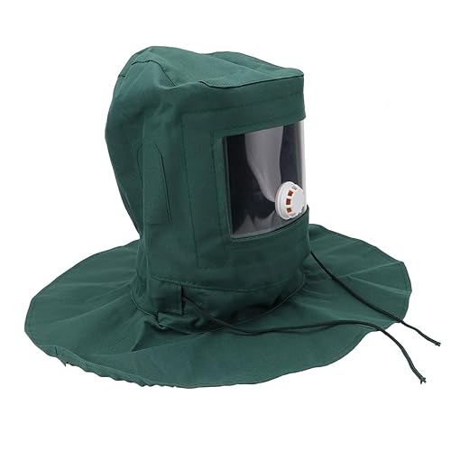 HOMSFOU Sandhaubenkappe Strahlen haube Sandhaubenmaske Schutzausrüstung für Sandstrahler sandstrahlgeräte staubschutzmaske schutzweste Gesicht Helm Rostentferner Sandstrahlkappe Sandmaske - Cheap-Us