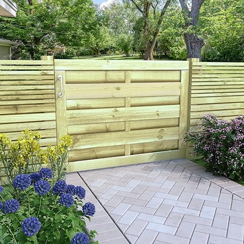 vidaXL Kiefer Imprägniert Gartentor 100x100cm Einfahrtstor Holztor Pforte Tor - Cheap-Us