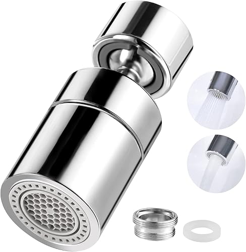 360° Pivotant Aérateur de Robinet, M22/M24 Mousseur Robinet Economie Eau Extension Robinet Filtre Embout Robinet Cuisine Réglable Multifonctionnel Pulvérisateur - Cheap-Us