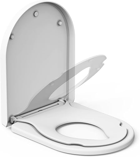 IDEALHOUSE Toilettendeckel Mit Kindersitz, WC Sitz Mit Absenkautomatik, Klodeckel Mit Quick-Release Funktion, LöSt Sich Nie Klobrille, Leicht Zu Reinigen - D Form Weiß Toilettensitz Mit Kinder, Family - Cheap-Us