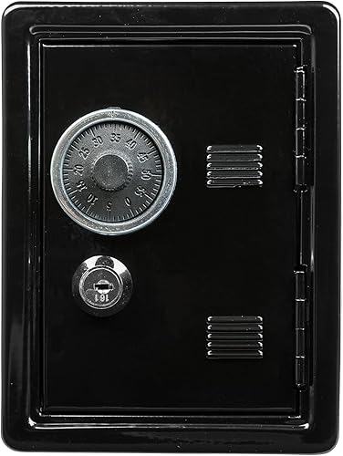 Idena 50035 - Spartresor, 120 x 100 x 160 mm, rot, mit Schlüssel und mechanischem Zahlenschloss - Cheap-Us