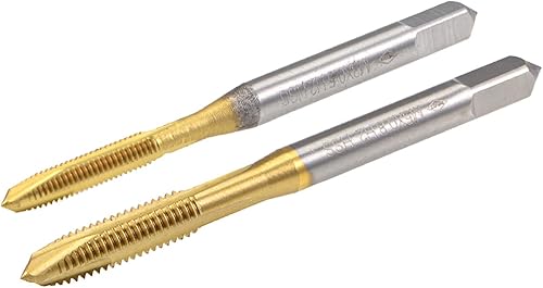 QUARKZMAN 4Stk Gewindebohrer Spiralspitze M3x0,5 M5x1 geschliffene H2 3 Schneiden HSS 6542 - Cheap-Us