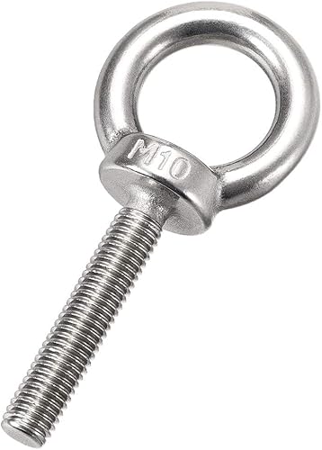 sourcing map 2Stk.Ringschraube M10 x 50mm Außengewinde 304 Edelstahl zum Aufhängen - Cheap-Us