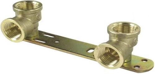 Wärmer System Verdeckte Duschhalterung/Länge – 150 mm/Thermostat-Mischbatterie, Rückplatte, BSP-Gewinde, Wasserhahn-Anschluss-Set 1/2 x 1/2 x L 150 - Cheap-Us