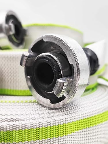 B-75 | 3 Zoll | 10 Meter Industrieschlauch | Feuerwehrschlauch | Bauschlauch | Flachschlauch | Schlauch mit Storz-Kupplung - Cheap-Us