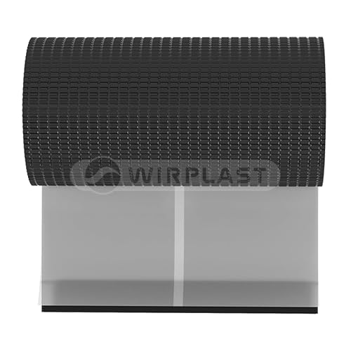 WANDANSCHLUSSBAND | Länge 5m | Breite 300mm | hochwertiges Aluminium und Butyl | Selbstklebend | Dach Kaminanschlussband 4D Struktur (Anthrazitgrau RAL7021) - Cheap-Us