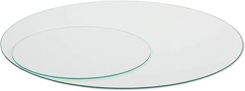 Elisando Glasplatte Rund Tischplatte Klarglas Kreis 6mm stark Ø 15 cm Durchmesser Scheibe aus Glas für Küchentisch Schreibtisch Gartentisch Stehtisch Sofatisch Glasscheibe Tisch 6mm-klarglas-15cm - Cheap-Us