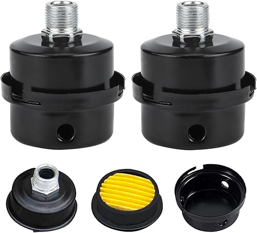 2 Stück Kompressor Schalldämpfer Filter, 3/8' 16mm Luftfilter Für Kompressor, Metall Schalldämpfer Luftkompressor Ansauggewinde, Für Luftkompressor Ersatzteile Kompressor Luftfilter - Cheap-Us