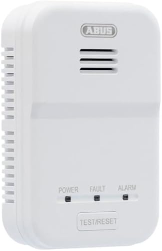 ABUS Kohlenmonoxid-Melder COWM370 CO-Melder mit 7-Jahres-Sensor, 85 dB lautem Alarm UND ABUS Gasmelder GWM100ME für Gasthermen - Erdgas (Methan) / Stadtgas - Alarmlautstärke 85 dB - Set - Cheap-Us
