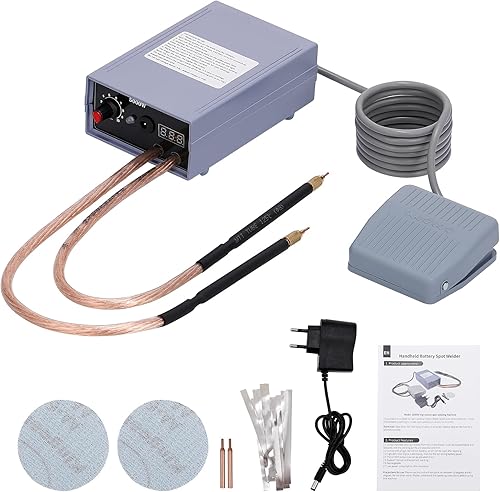 Weytoll Punktschweißgerät 18650 Batterie DIY 5000W 6200mAh Akku Punktschweißgerät Mini 0-800A Strom Einstellbare Schweißgeräte für 18650 Batterie Punktschweißmaschinenset - Cheap-Us