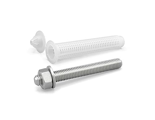 NOLDAR | Siebhülsen für Verbundmörtel Kunststoff. Ankerhülse für Ziegel / Hohler Beton. Siebhülsen 15 x 85 mm für M8 / M10 / M12 Gewindestange (25 Stück) - Cheap-Us