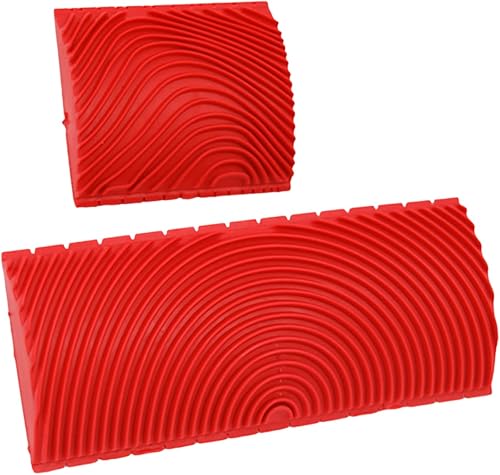 VILLCASE Holzmaserungs-werkzeugsatz 2 Stück 3 6 zoll Natürliche Holzmaserungsrolle Für Die Wanddekoration - Cheap-Us