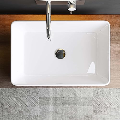 Mai & Mai Waschbecken weiß Aufsatzwaschbecken BTH: 50x35x11cm Waschschale aus Keramik Brüssel105 - Cheap-Us