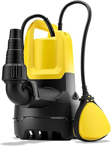 Kärcher SP 9.500 Schmutztauchpumpe für Abwasser, Wasserleistung 9.500 l/h, Tauchtiefe bis 6 m, für Abwasser mit Partikeln bis zu 20 mm Größe, Restwasserhöhe 25 mm, Druck 0,6 bar - Cheap-Us