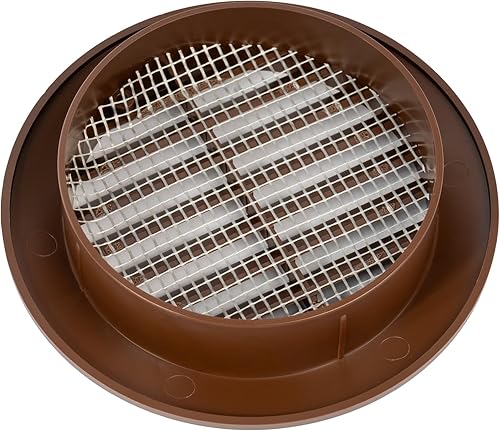 Vent Systems 5 Stück 90 mm Weiß Lüftungsabdeckung – Runde Lüftungsschlitze – Grillabdeckung – Integrierter Insektenschutz – HVAC-Lüftungsöffnungen für Badezimmer, Heimbüro, Küche - Cheap-Us