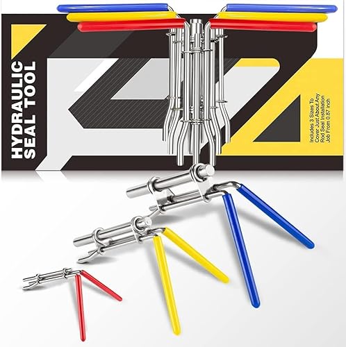Greluma Installationswerkzeuge für Hydraulikdichtungen, Reparaturdichtungssatz für Hydraulikzylinderkolben, U-Cup Stangendichtungs Twistor Installationswerkzeugsatz(3 Stück) - Cheap-Us