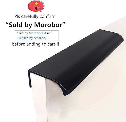 MOROBOR Fingerkantenzug, 8 Stück Verdeckter Griff, Moderner Schubladengriff, Kleiderschrankgriff Aus Aluminiumlegierung Mit Unsichtbarem Griff Für Schrank-Hardware-Schublade, 50 mm/Gebürstetes Nickel - Cheap-Us