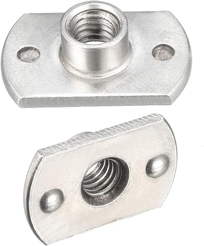 sourcing map 10 Stück. Schweißmuttern, M6 Tab Base UNC Karbonstahl Maschinenschraube 2 Vorsprung Silber - Cheap-Us