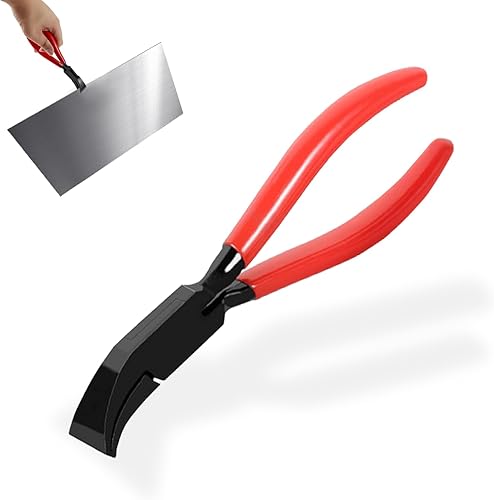 45° Falzzange Blech, Spengler Werkzeug, 6 Cm Breit Dachdecker Werkzeug, Blechbiegezange Mit Rutschfestem Griff, Dachdecker Werkzeug, Blechzange, Biegezange Gesamtlänge 264 Mm, Rot Abkantzange - Cheap-Us