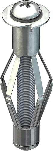 TOX Metall-Hohlraumdübel Acrobat M4 x 32 mm verzinkt, für Befestigungen in Gipskartonplatten, 50 Stück, 035101021 - Cheap-Us