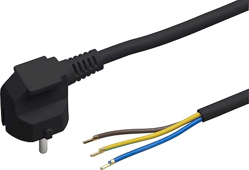 Meister Schutzkontakt-Zuleitung - 3 Meter - weiß - Kunststoffleitung H05VV-F3G1,5 - 3 Adern - IP20 / Anschlussleitung mit Schuko-Stecker / Anschlusskabel / Installationsmaterial / 7434330 - Cheap-Us