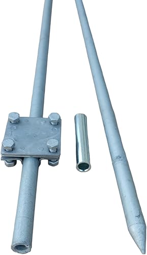Tiefenerder Erder Erdung feuerverzinkt SET Ø16 2x1500mm nach DIN 50164-2 3,0m 3000mm - Cheap-Us