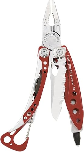 LEATHERMAN - Skeletool RX, das leichte und kompakte Multifunktionswerkzeug für Rettungskräfte, mit Glasbrecher, Rot - Cheap-Us