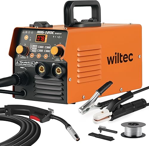 XPOtool IGBT Schweißgerät mit digitales Anzeige 120A, Schweissgerät für MIG, MMA/E-Hand, Flux/Fülldraht WIG/TIG-Schweißen FCAW - Cheap-Us