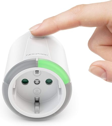 deleyCON Digitale Zeitschaltuhr Countdown Funktion Timer Zeitschalter Schaltuhr Steckdose 15 bis 75 Minuten Schaltzeit max. 1800W Kindersicherung Innenbereich Weiß - Cheap-Us