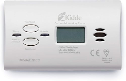 Kidde 7DCOC 7DCO Kidde Carbon Monoxide Alarm, White - Cheap-Us