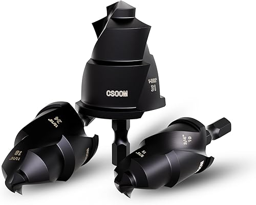 CSOOM 3PCS PVC Rohrreibahle Sechskantschaft (15-31 mm), Reibahle für Kunststoffrohrverschraubungen，PVC Fitting Saver，Kunststoff-Rohrverschraubung, Reibahle für Sanitär,Vergrößerung von Wasserleitungsa - Cheap-Us