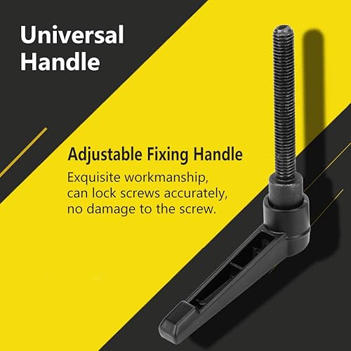 Fydun Klemmhebel Griff 4 STÜCKE M8 Edelstahl Außengewinde Verstellbarer Griff Maschinengriffe für Werkzeugmaschinen Schweißgeräte Druckgeräte Schwarz (50MM) - Cheap-Us