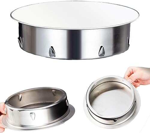 DBALL Kaminlochdeckel Ofenrohr Abdeckung 125mm Schornsteinabdeckung Edelstahl Ofenrohr Verschluss für 125mm Allegängigen Ofenrohre Rohr Feuerfester Edelstahl Rohrabdeckung - Cheap-Us